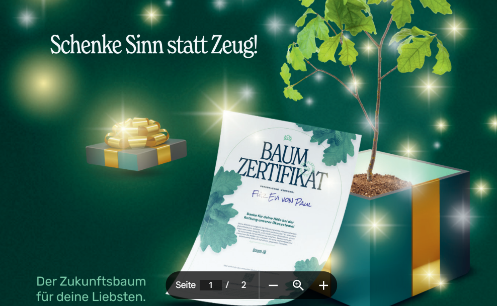 nachhaltig schenken. nachhaltige geschenke