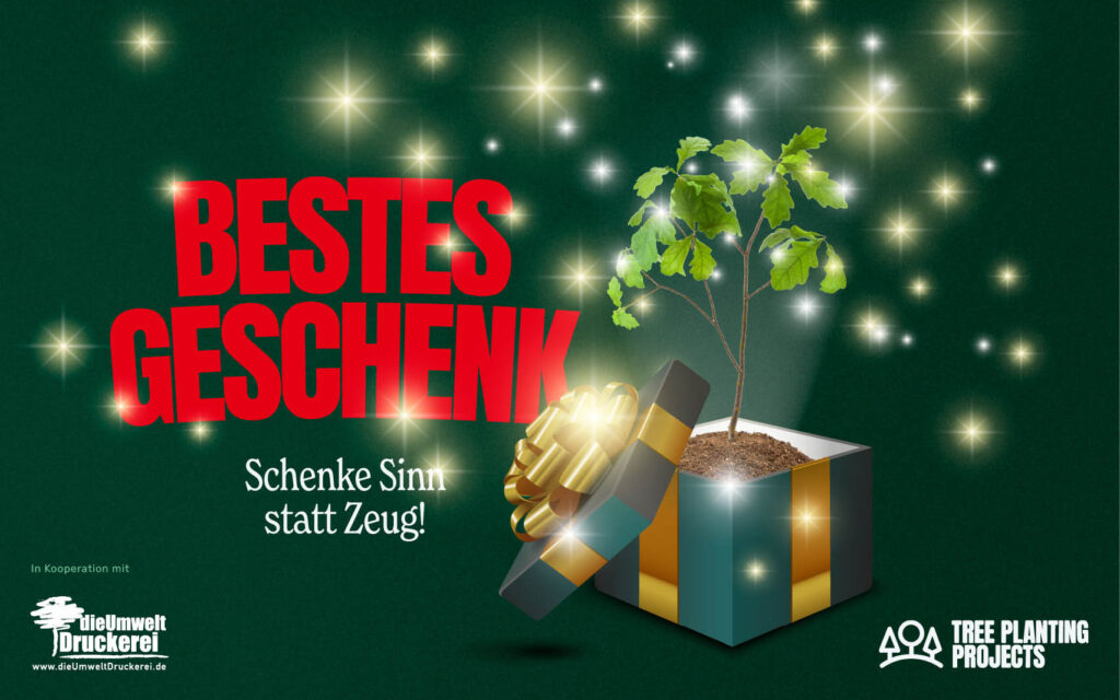dieUmweltdruckerei HelloFresh baum verschenken, nachhaltige geschenke